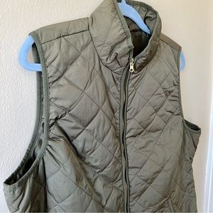 Zip-up Quilted Vest